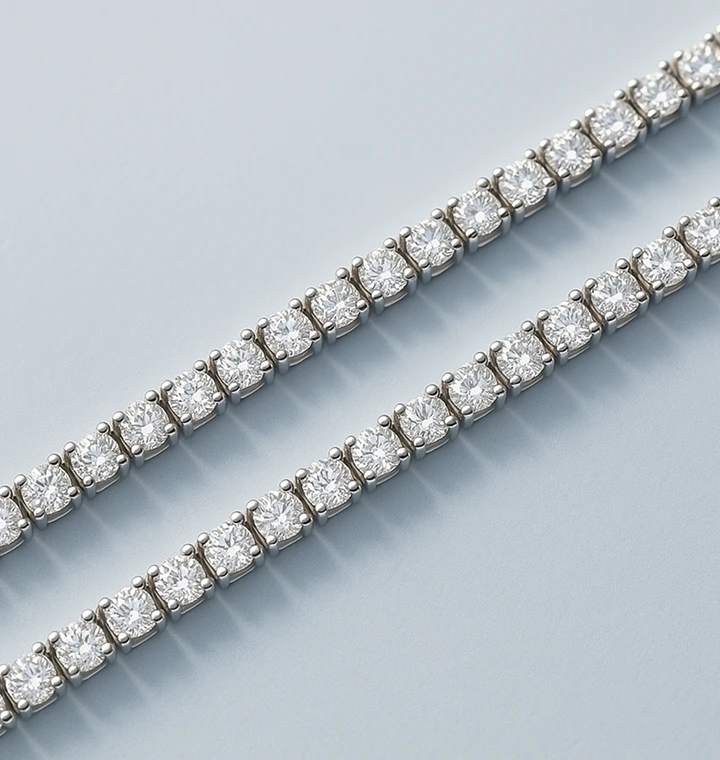 Diamond Jewelry Category: lab grown & naturally mined diamond tennis, cuff and bezel bracelets
