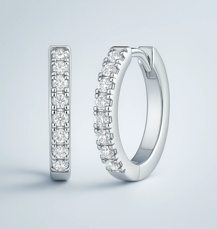 Diamond Jewelry Category:lab grown & natural diamond hoops, drops and studs designs