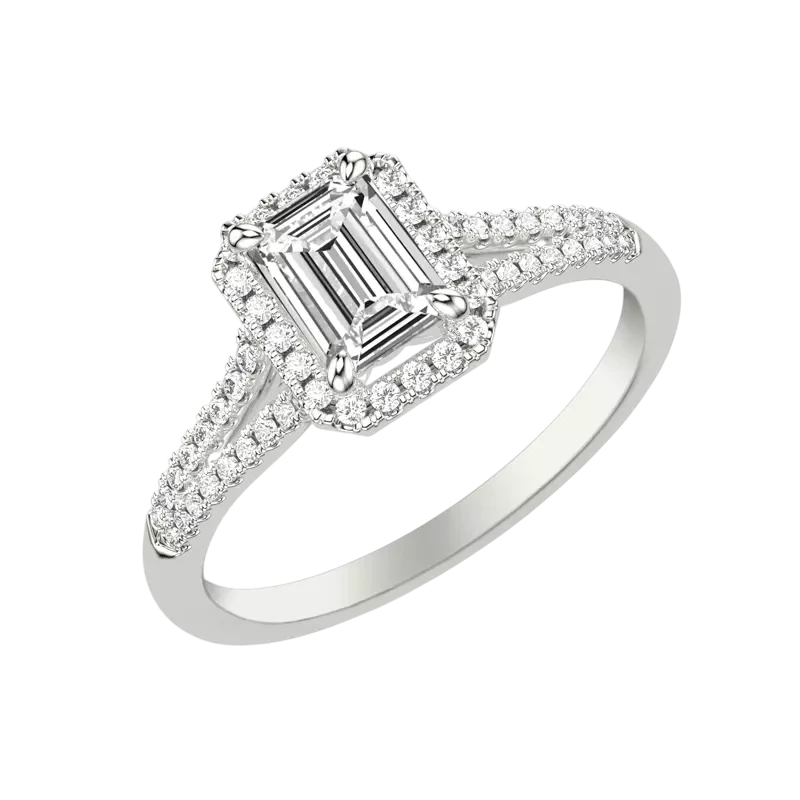 split shanks engagement rings