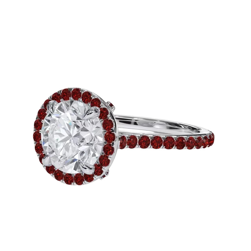 diamond and ruby engagement rings